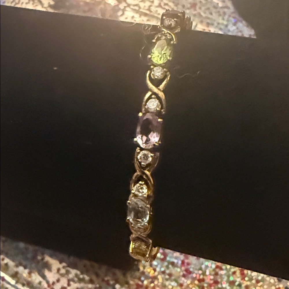 925 and multiples colors Tennis Bracelet